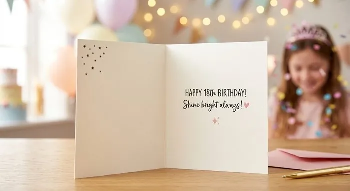 Short 18th Birthday Wishes for Girl