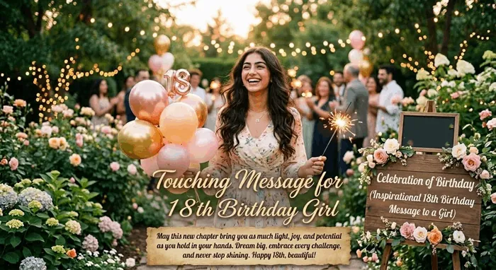 Touching Message for 18th Birthday Girl
