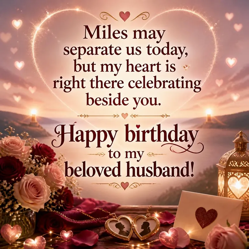 Birthday Wishes for Husband with Love