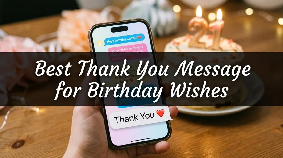 Thank You Message for Birthday Wishes Thank You Message for Birthday Wishes